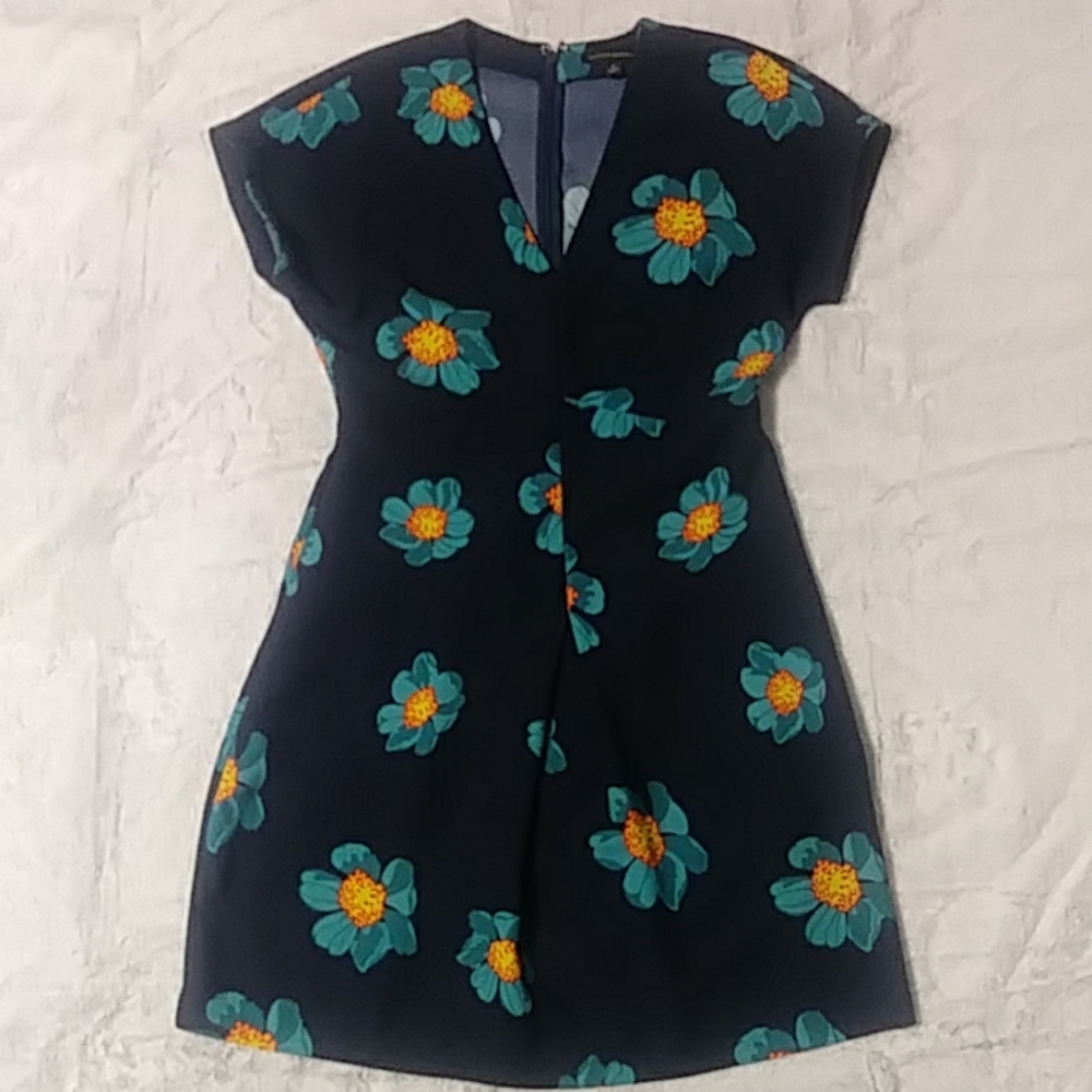 Banana Republic navy floral dress